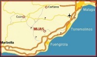 Mijas is situated in the Andalucian region of Southern Spain and is at the centre of the Costa Del Sol.